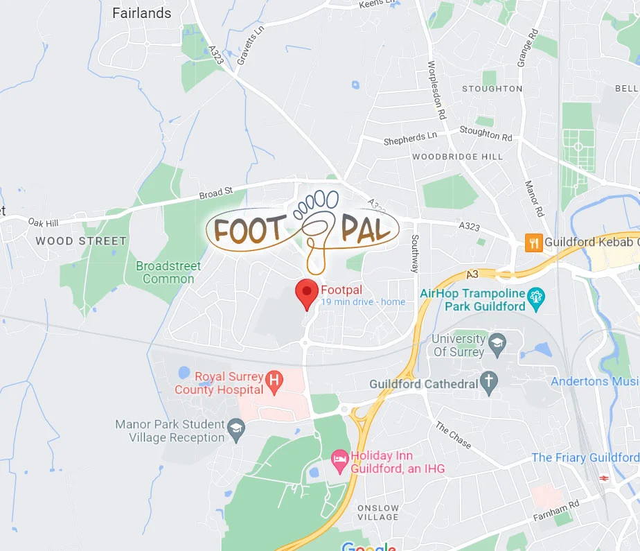 Find Us (Footpal) on Google Map of the area